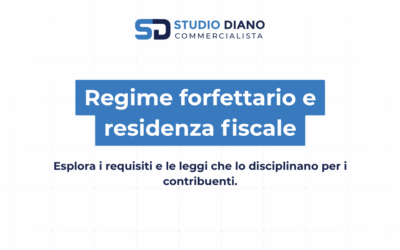 Regime forfettario e residenza fiscale